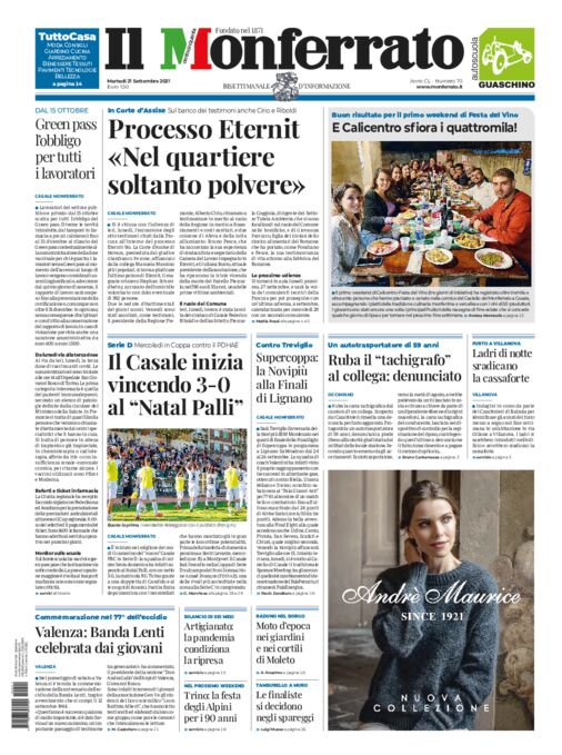 Il Monferrato - Edizione 70 del 21/09/2021